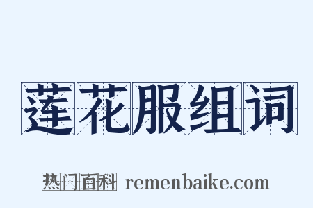 莲花服组词是什么意思的图片